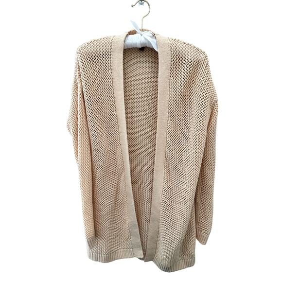 BANANA REPUBLIC | Petite Beige Open Knit Cardigan | Small - Picture 1 of 6